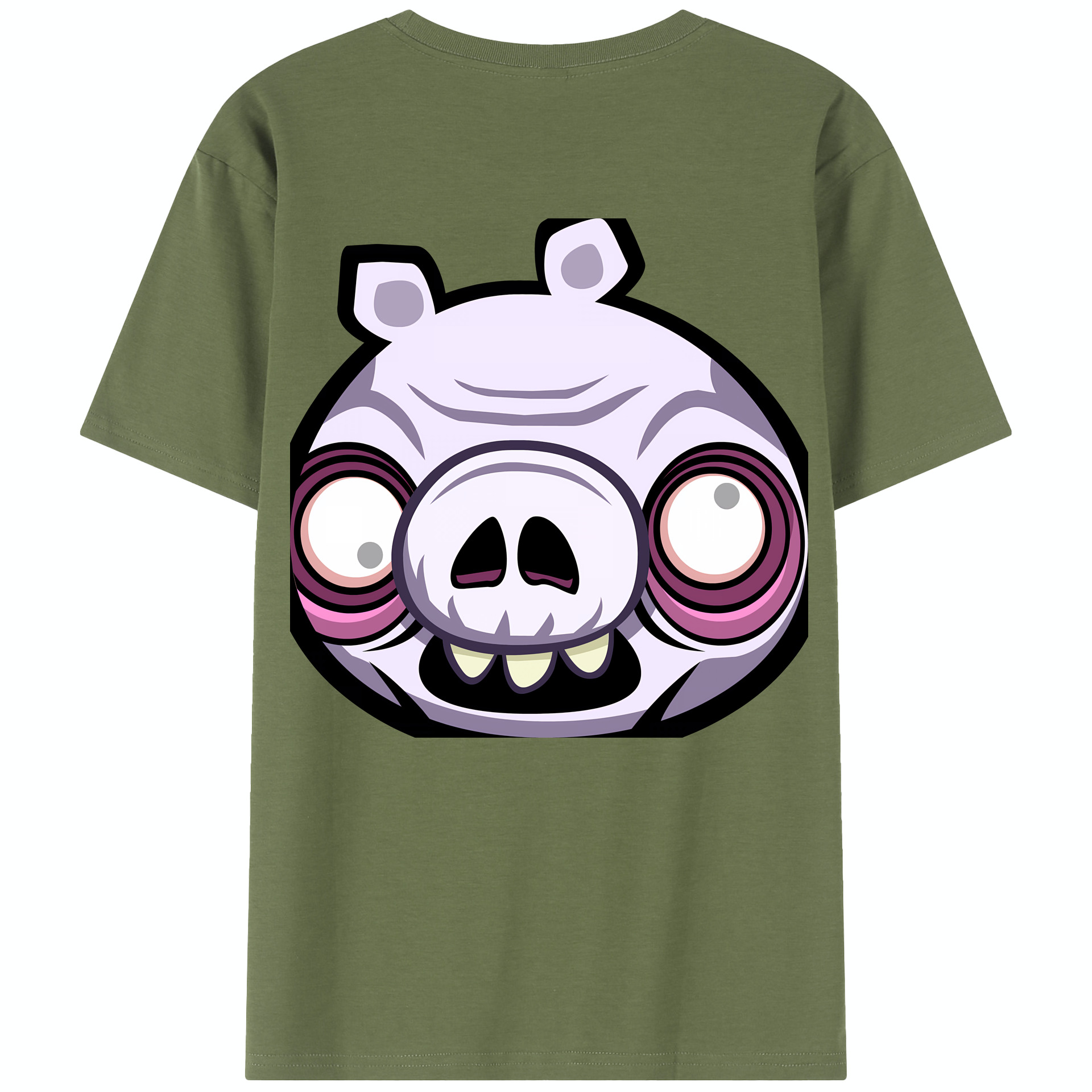 （画像用） Angry Birds アングリーバード 綿100％半袖Tシャツ（背面プリント）